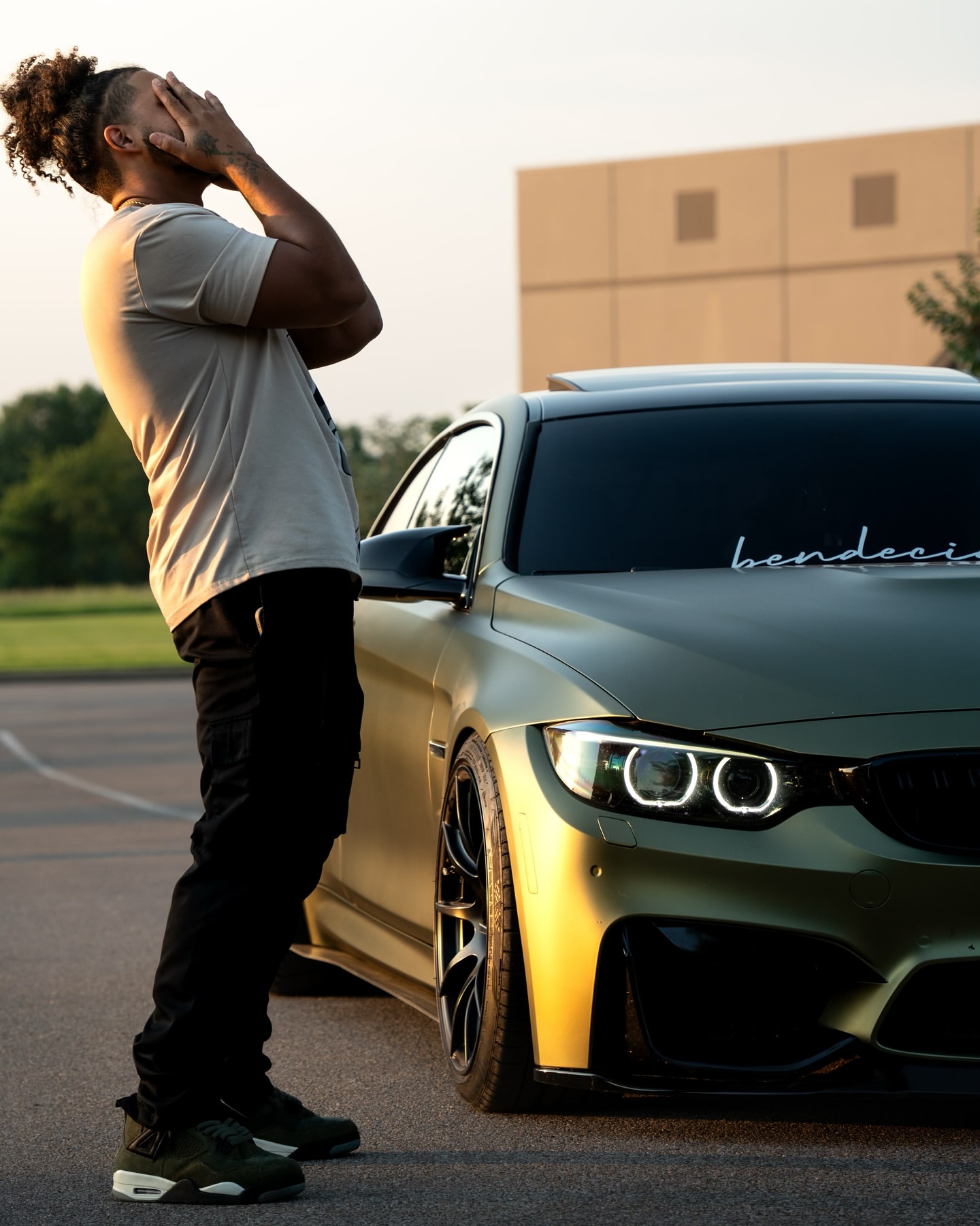 Matte Metallic Lighting Green Car Vinyl Wrap PET