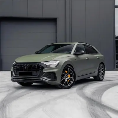 Matte Military Green Car Vinyl Wrap 02