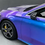 Gloss Chameleon Blue Purple Car Vinyl Wrap