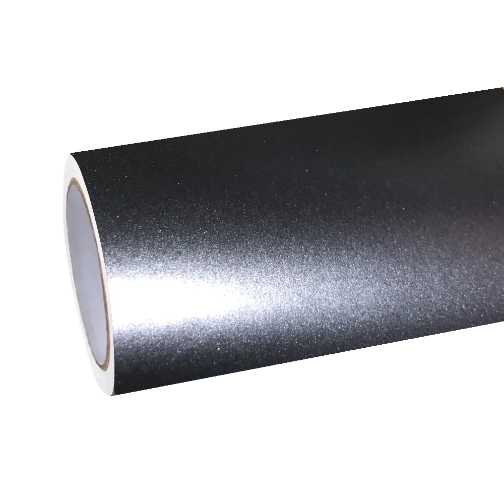 Matte Metallic Titanium Grey Car Vinyl Wrap PET