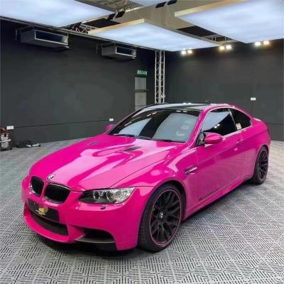 Gloss Crystal Rose Red Car Vinyl Wrap PET 02