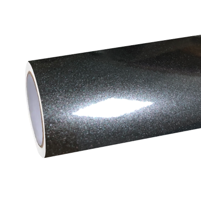Gloss Metallic Charcoal Grey Car Vinyl Wrap PET 01
