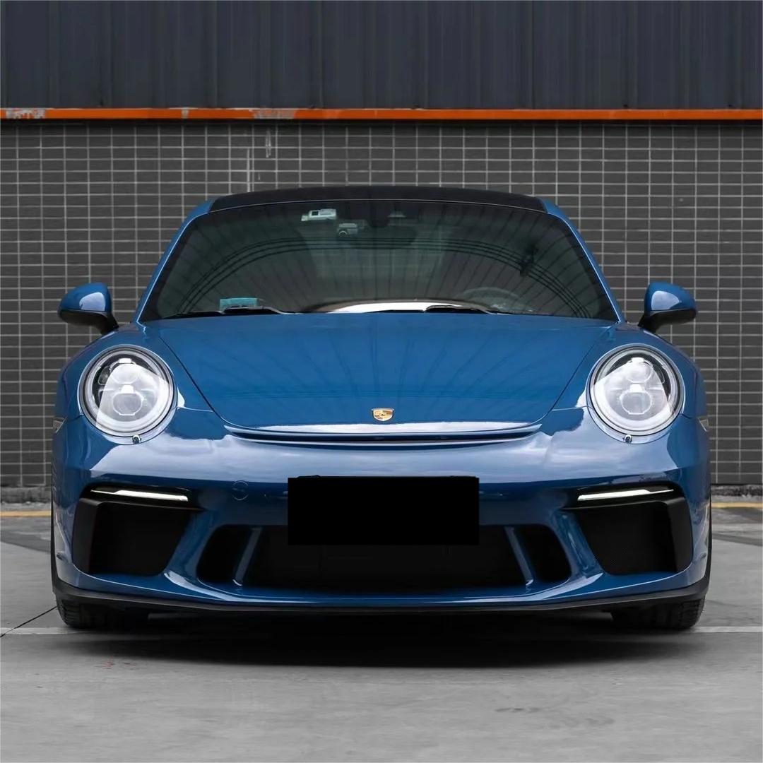 Gloss Neptuen Blue Car Vinyl Wrap PET 