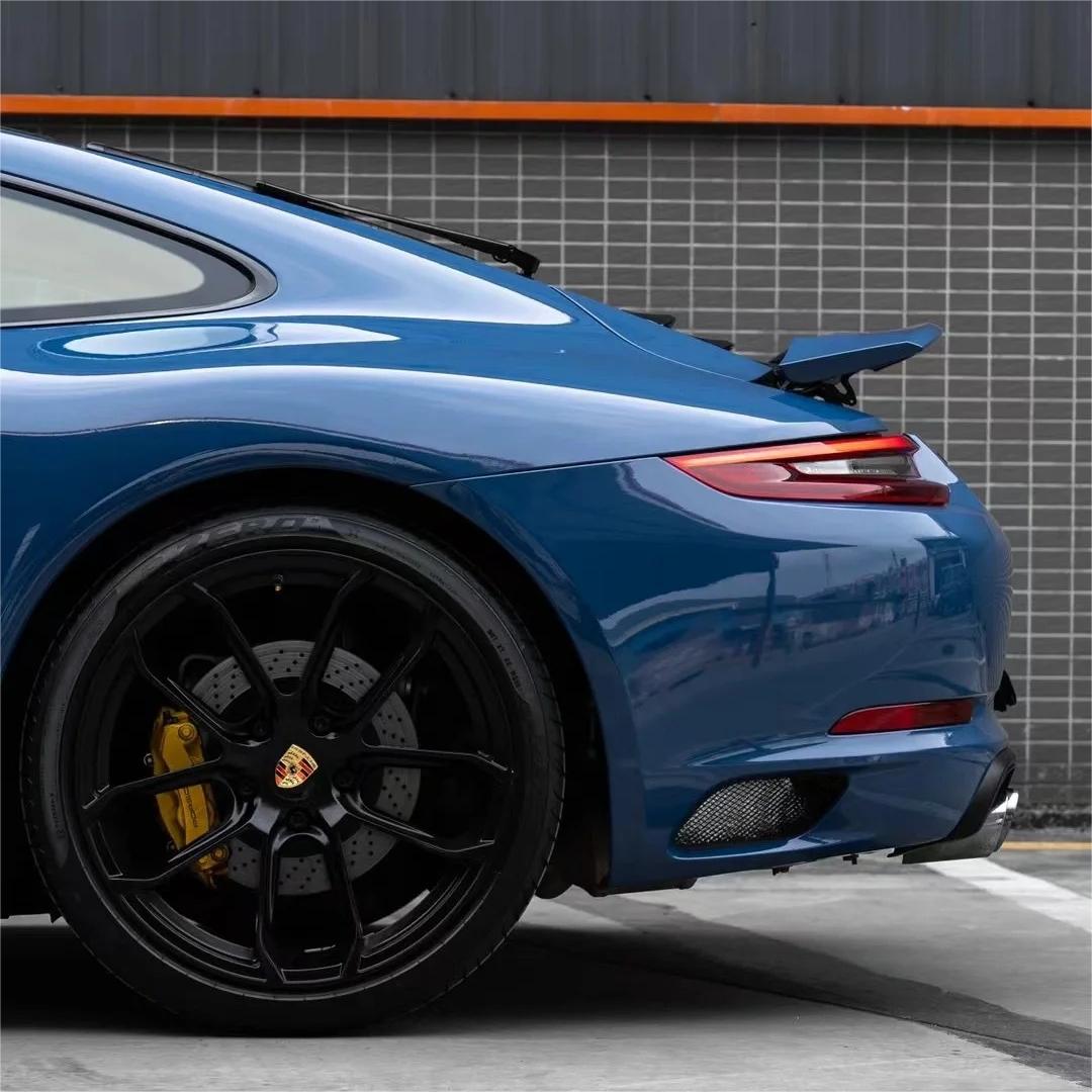 Gloss Neptuen Blue Car Vinyl Wrap PET 