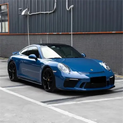 Gloss Neptuen Blue Car Vinyl Wrap PET  02