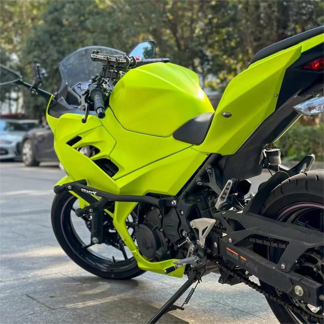 Matte Ultimate Flat Fluorescent Yellow Car Vinyl Wrap PET