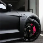 Matte Deep Black Car Vinyl Wrap