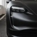 Matte Deep Black Car Vinyl Wrap