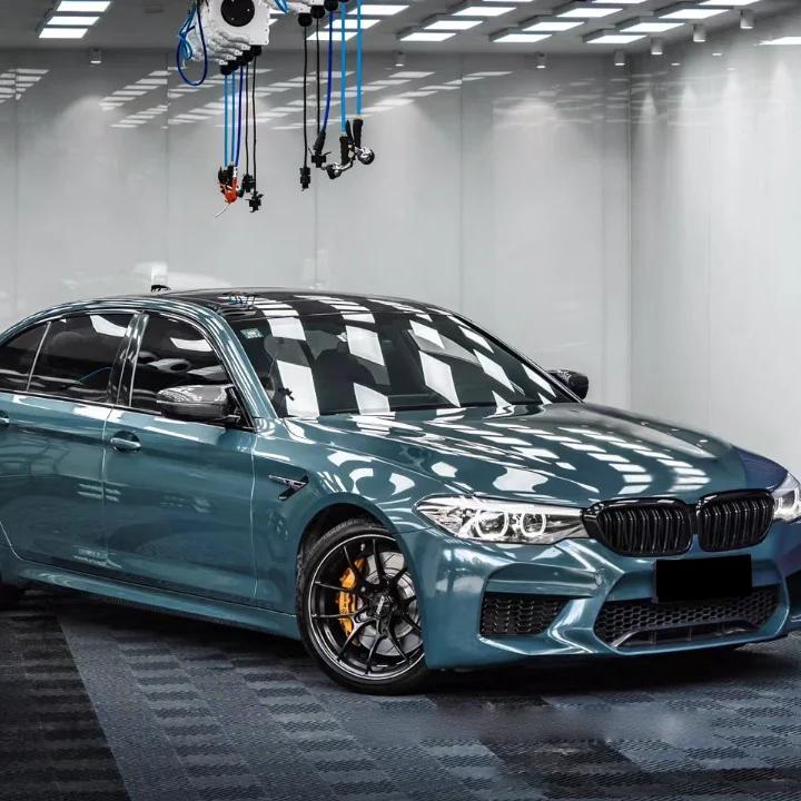 Cerulean Green Car Wrap