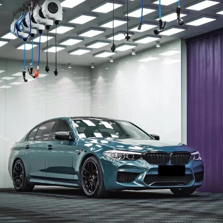 Cerulean Green Car Wrap