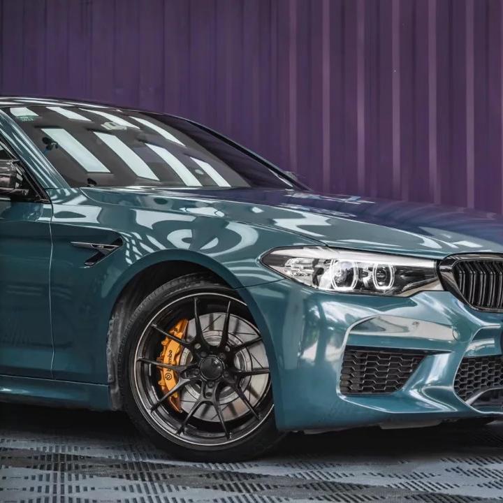 Cerulean Green Car Wrap