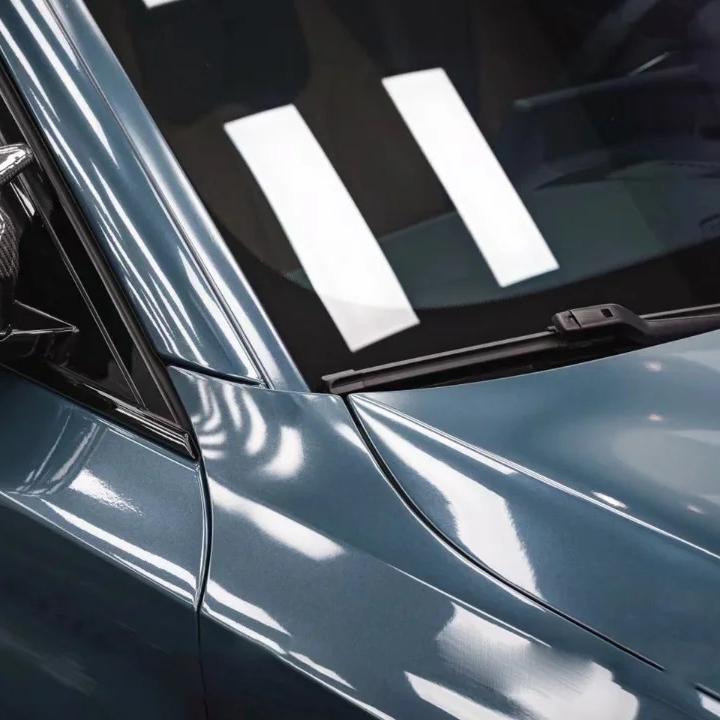 Cerulean Green Car Wrap