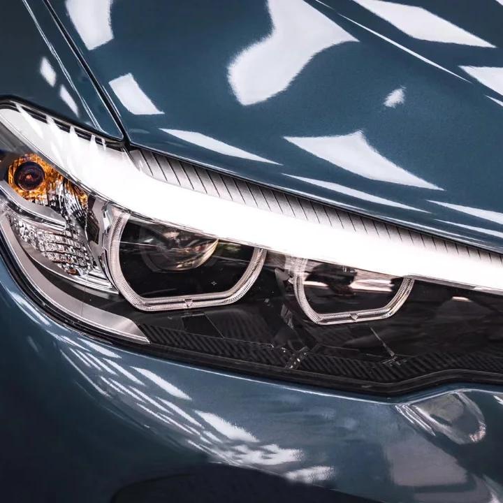 Cerulean Green Car Wrap