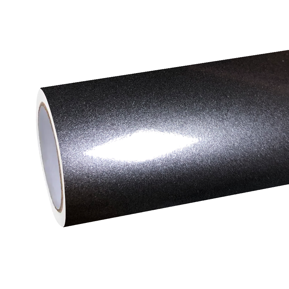 Gloss Metallic Destroyer Grey Car Vinyl Wrap PET