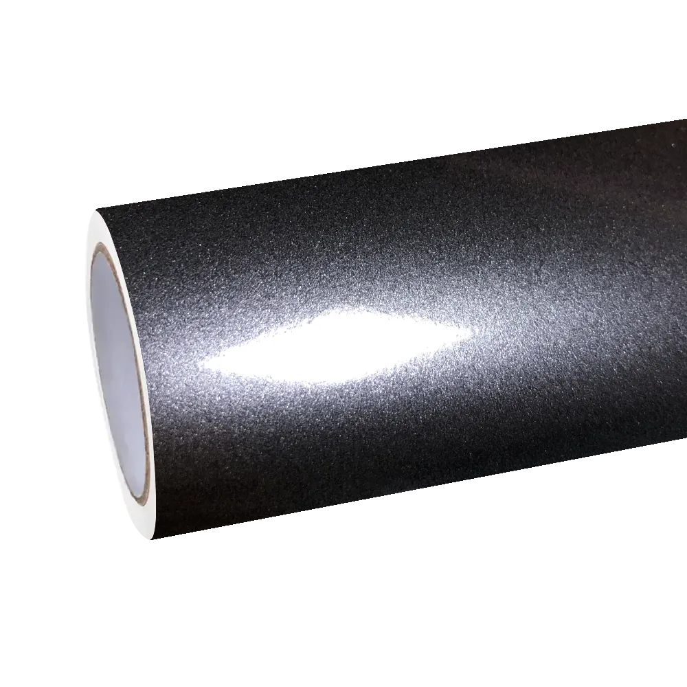 Gloss Metallic Destroyer Grey Car Vinyl Wrap PET