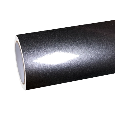 Gloss Metallic Destroyer Grey Car Vinyl Wrap PET 01