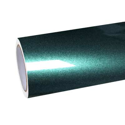 Gloss Metallic Emerald Green Car Vinyl Wrap PET 01