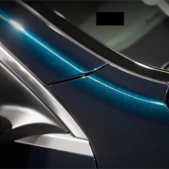 Gloss Metallic Turquoise Green Car Vinyl Wrap Benz PET