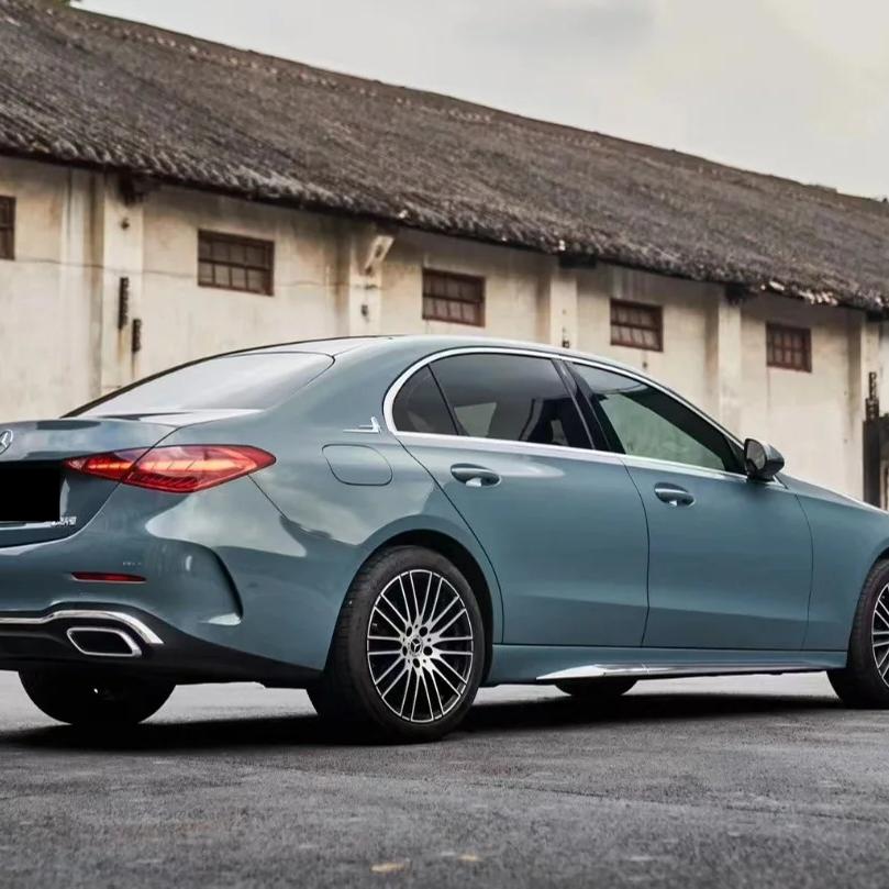 Gloss Yugali Blue Car Vinyl Wrap PET