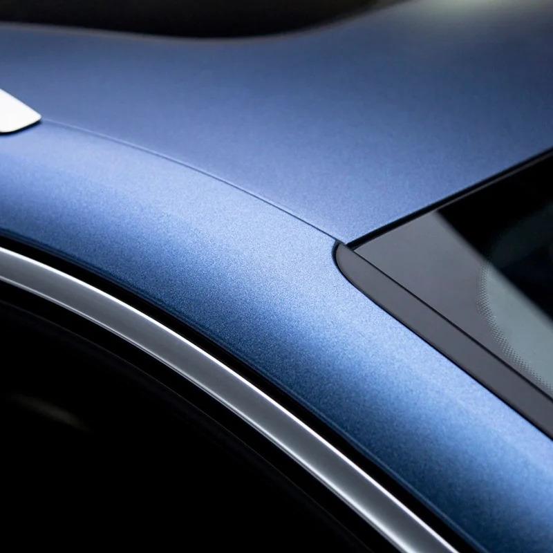 Matte Storm Blue Car Wrap