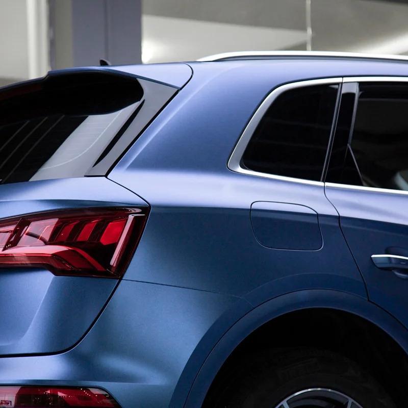 Matte Storm Blue Car Wrap