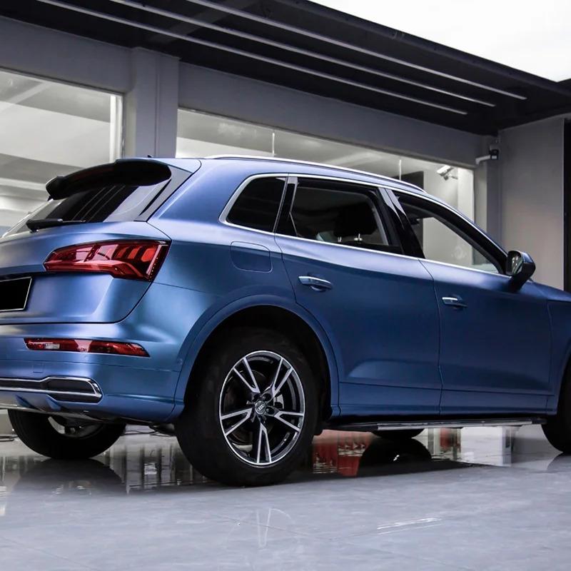 Matte Storm Blue Car Wrap