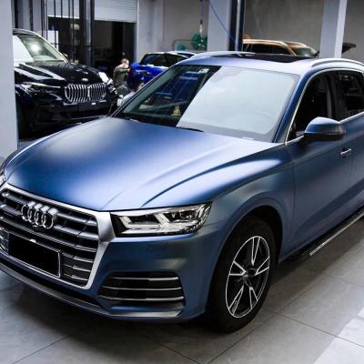 Matte Metallic Satin Diamond Storm Blue Car Vinyl Wrap 02