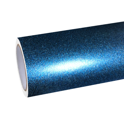 Matte Metallic Satin Diamond Storm Blue Car Vinyl Wrap 01