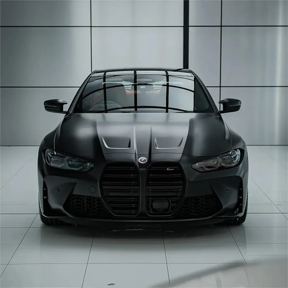 Ultra Matte Black Car Vinyl Wrap