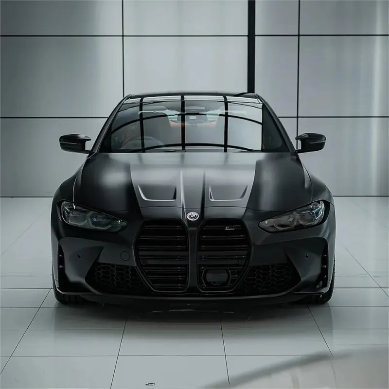 Ultra Matte Black Car Vinyl Wrap