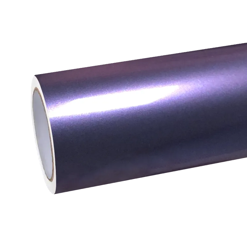 Gloss Crystal Rosemary Purple Car Vinyl Wrap PET
