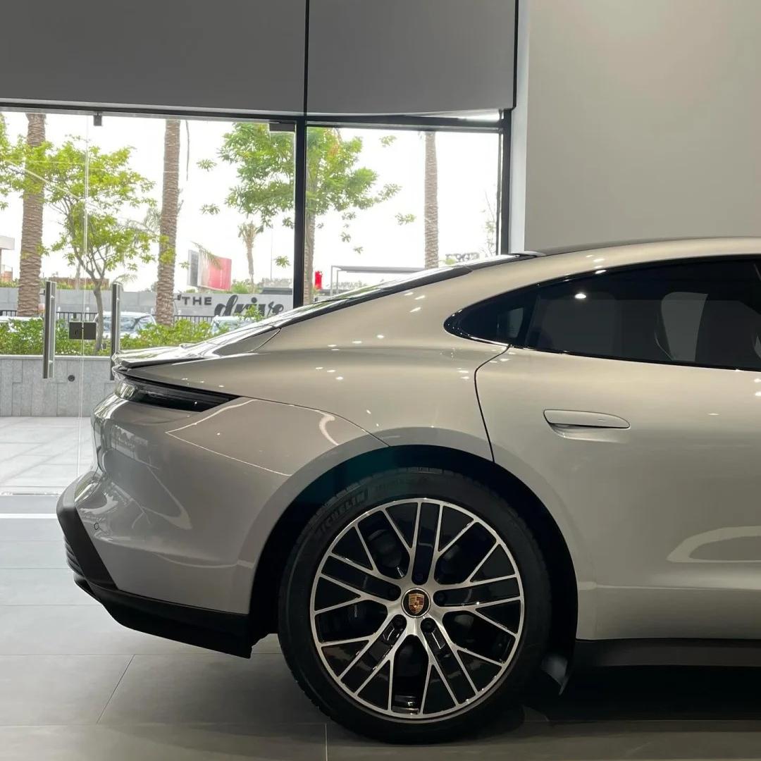 Gloss Dolomite Grey Car Vinyl Wrap Porsche