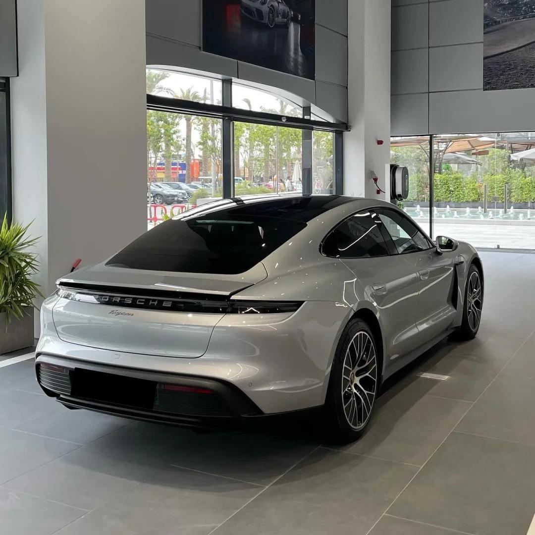 Gloss Dolomite Grey Car Vinyl Wrap Porsche