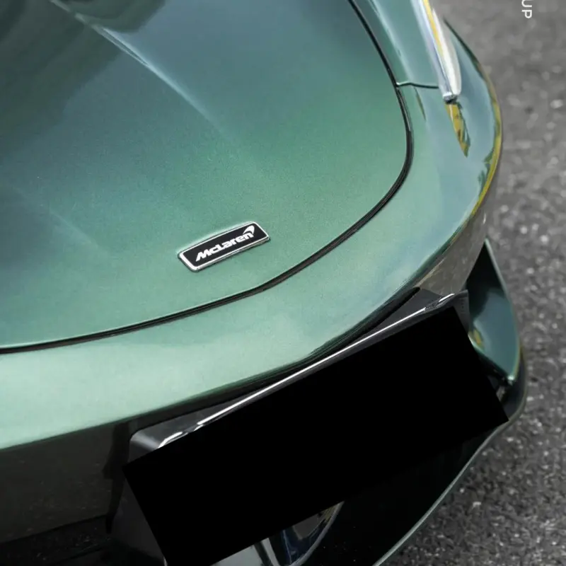 Gloss Metallic Oak Green Car Vinyl Wrap Porsche PET