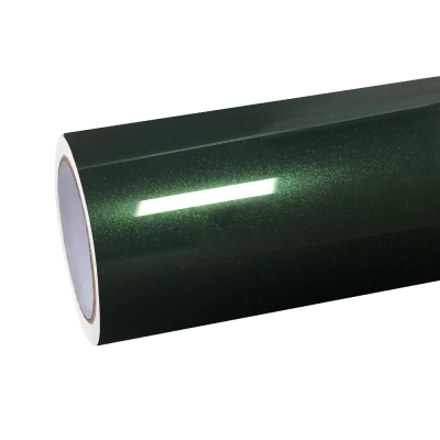 Gloss Metallic Oak Green Car Vinyl Wrap Porsche PET 01