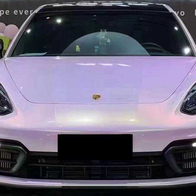 Gloss Peach Pink Car Vinyl Wrap PET