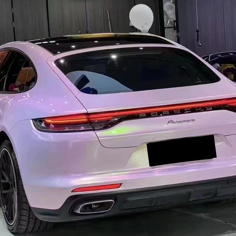 Gloss Peach Pink Car Vinyl Wrap PET