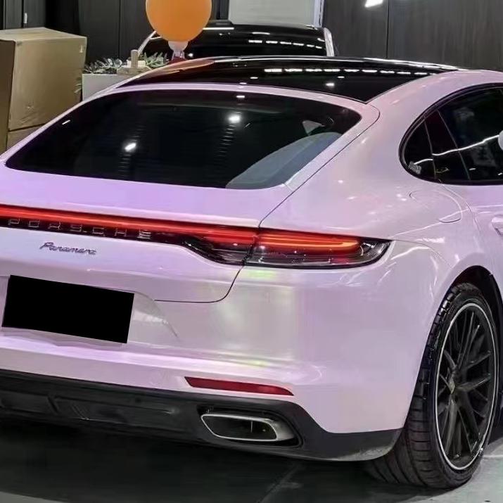 Gloss Peach Pink Car Vinyl Wrap PET