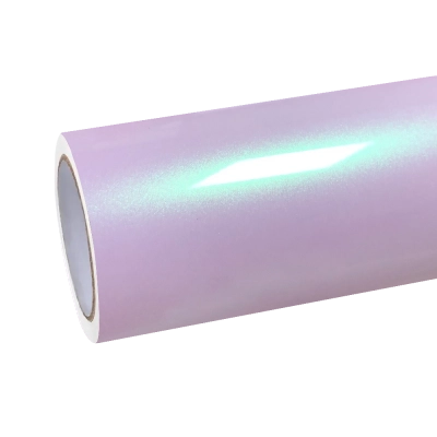 Gloss Peach Pink Car Vinyl Wrap PET 01