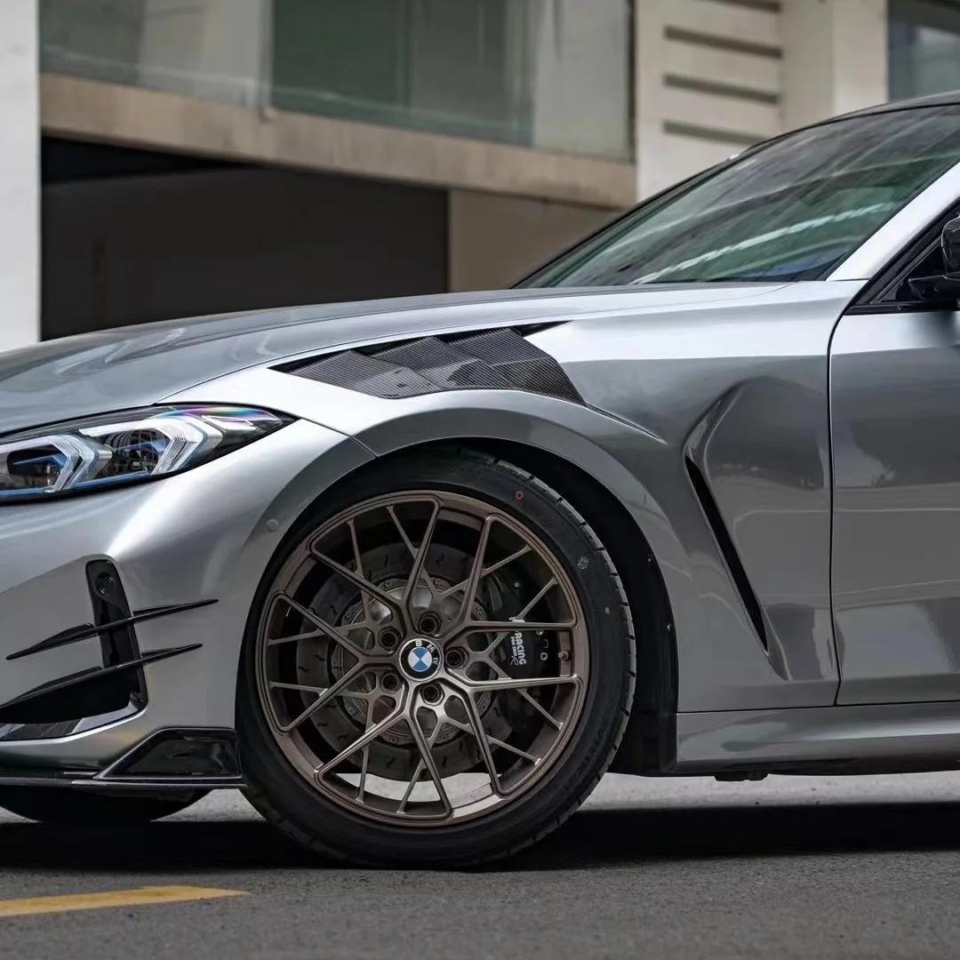 Gloss Skyscraper Grey Car Vinyl Wrap BMW PET