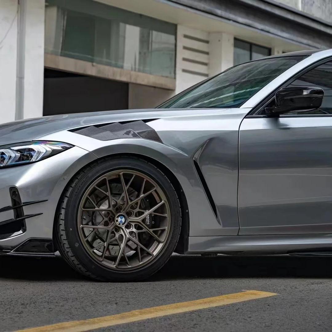 Gloss Skyscraper Grey Car Vinyl Wrap BMW PET