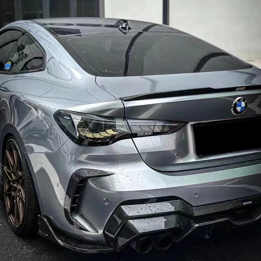 Gloss Skyscraper Grey Car Vinyl Wrap BMW PET