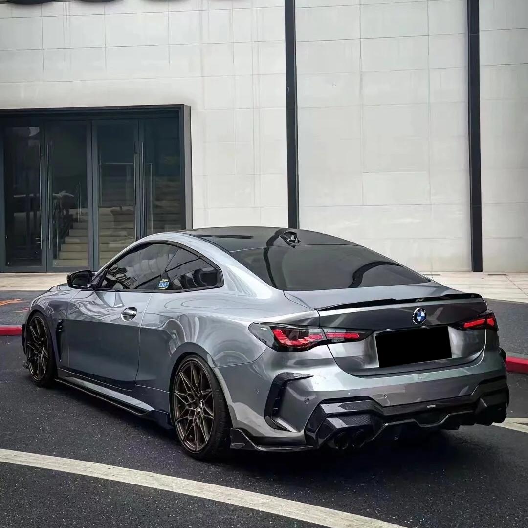 Gloss Skyscraper Grey Car Vinyl Wrap BMW PET