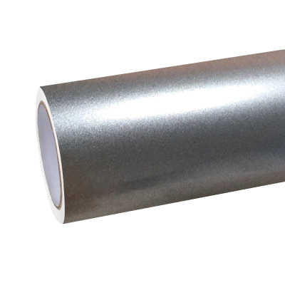 Gloss Skyscraper Grey Car Vinyl Wrap BMW PET 01