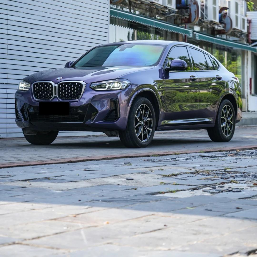 Gloss Metallic Violet Grey Car Vinyl Wrap Bentley