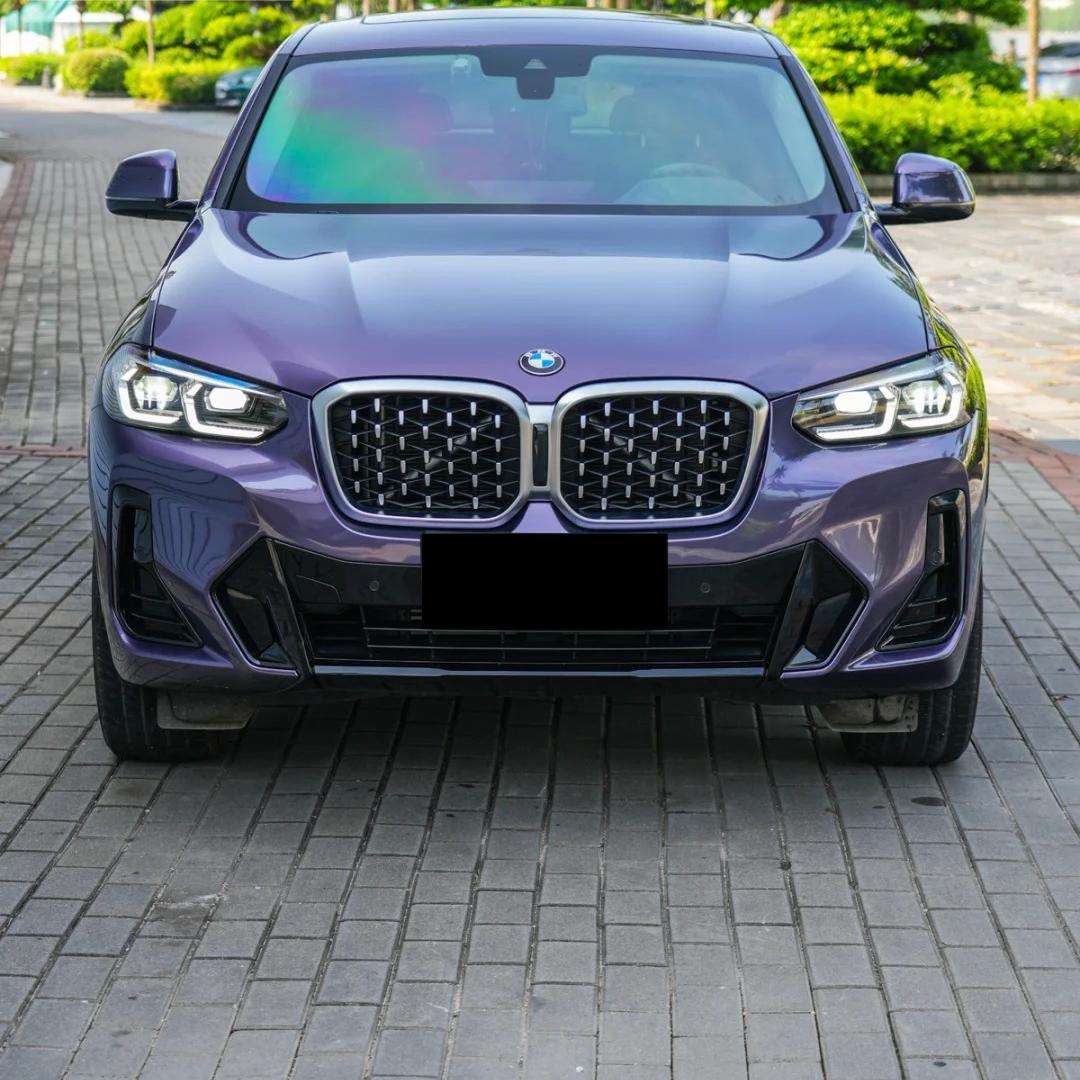 Gloss Metallic Violet Grey Car Vinyl Wrap Bentley