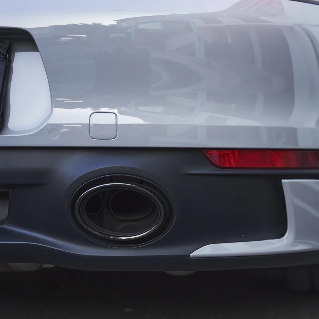 Gloss Porsche Grey Car Vinyl Wrap 