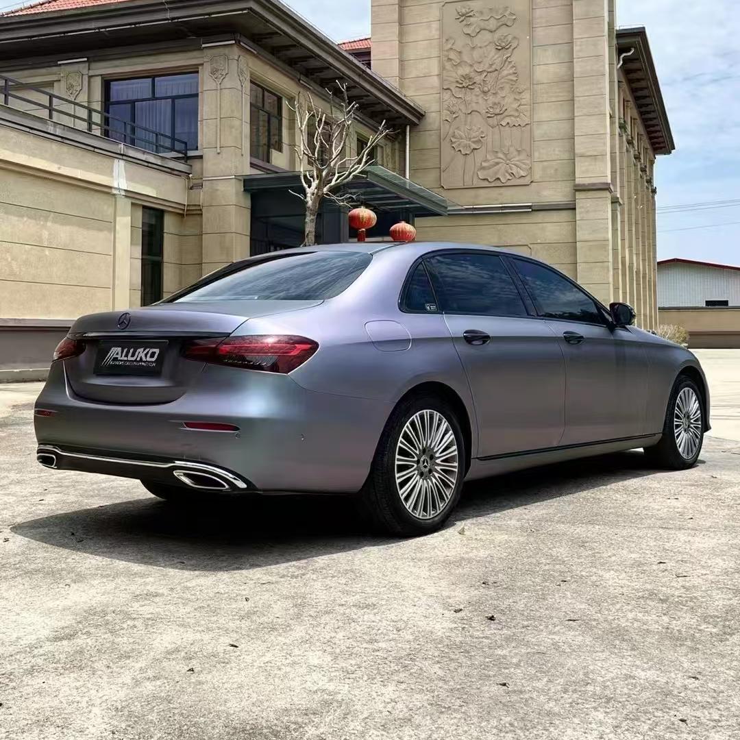 Matte Metallic Chameleon Capri Purple Grey Car Vinyl Wrap