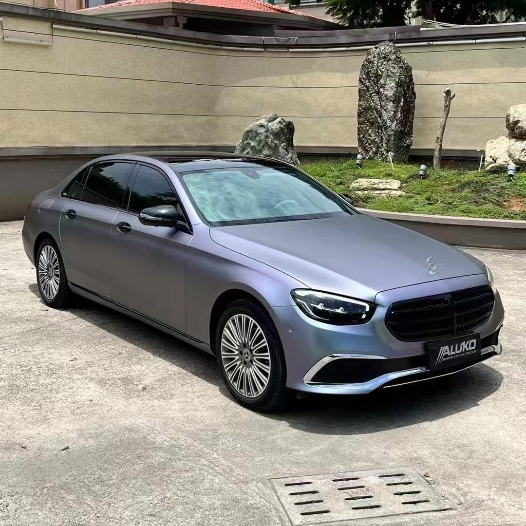 Matte Metallic Chameleon Capri Purple Grey Car Vinyl Wrap