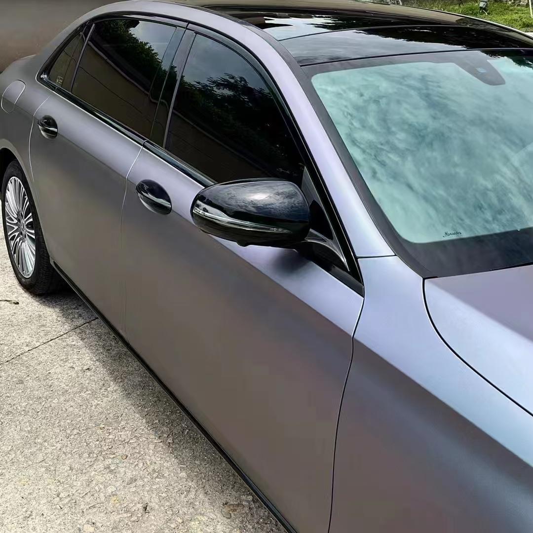 Matte Metallic Chameleon Capri Purple Grey Car Vinyl Wrap